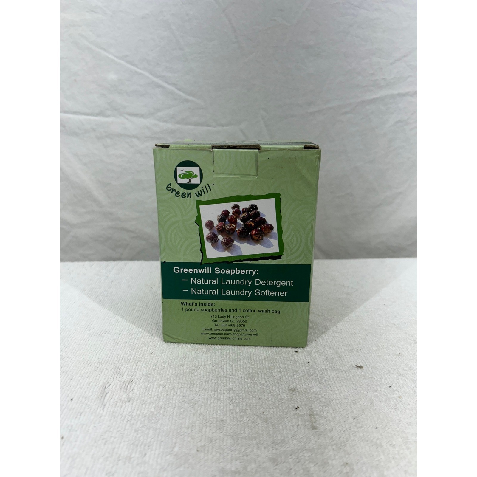 Greenwill Soapberry 1lb Natural Laundry Detergent Soap Nuts Organic HE Safe Bag