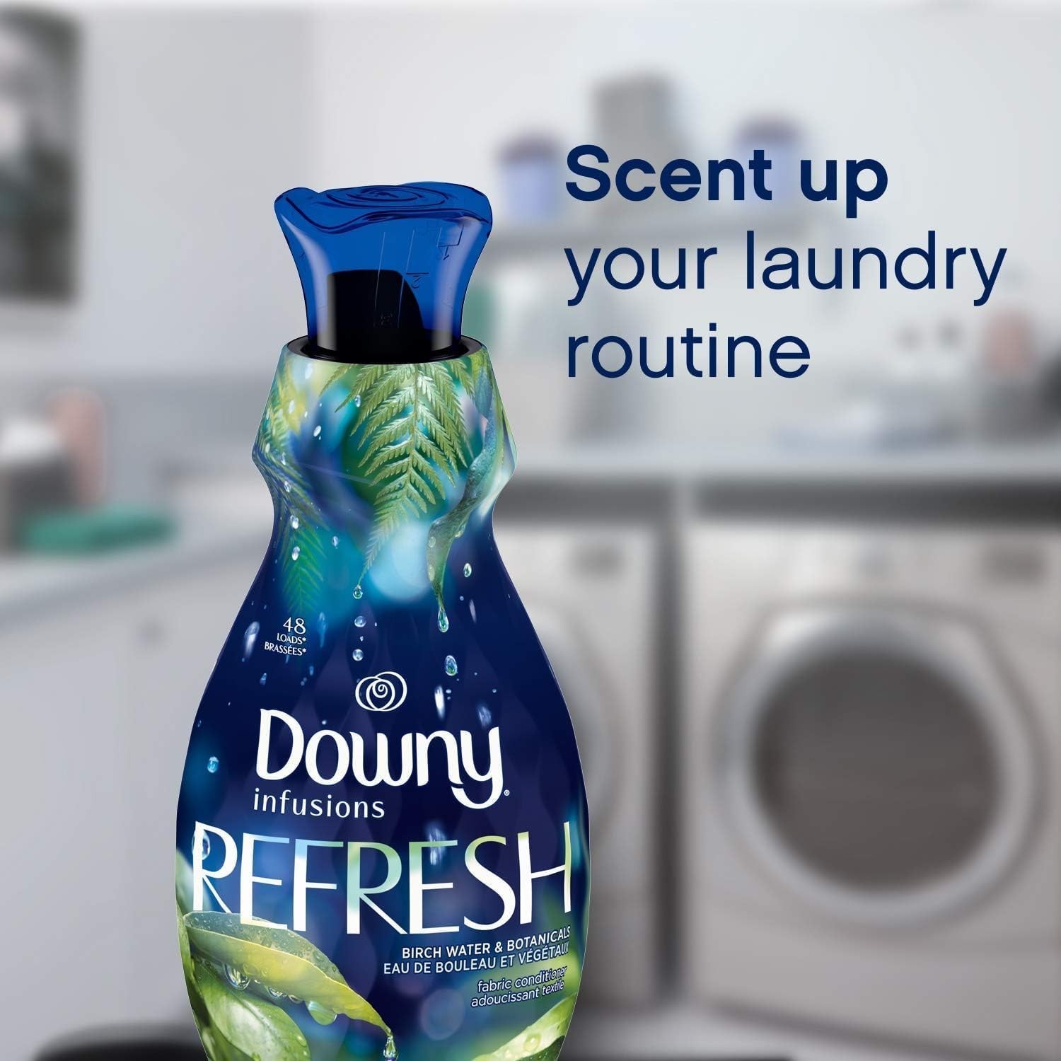 56 Fl Oz Infusions Fabric Softener with Birch Water for Cozy, Fresh Laundry