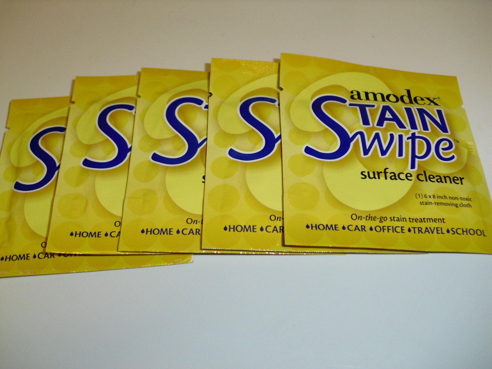 Amodex Ink & Stain remover Swipe Surface Cleaner cloth home office (10 pk)
