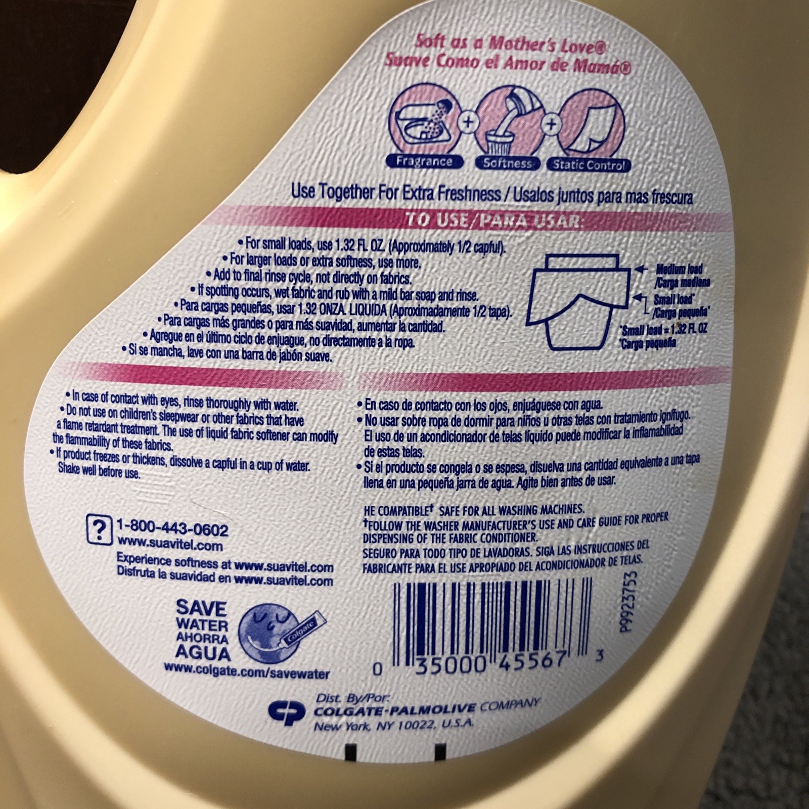 X2 Suavitel Fabric Conditioner Heavenly Vanilla, 50oz – 37 Small Loads