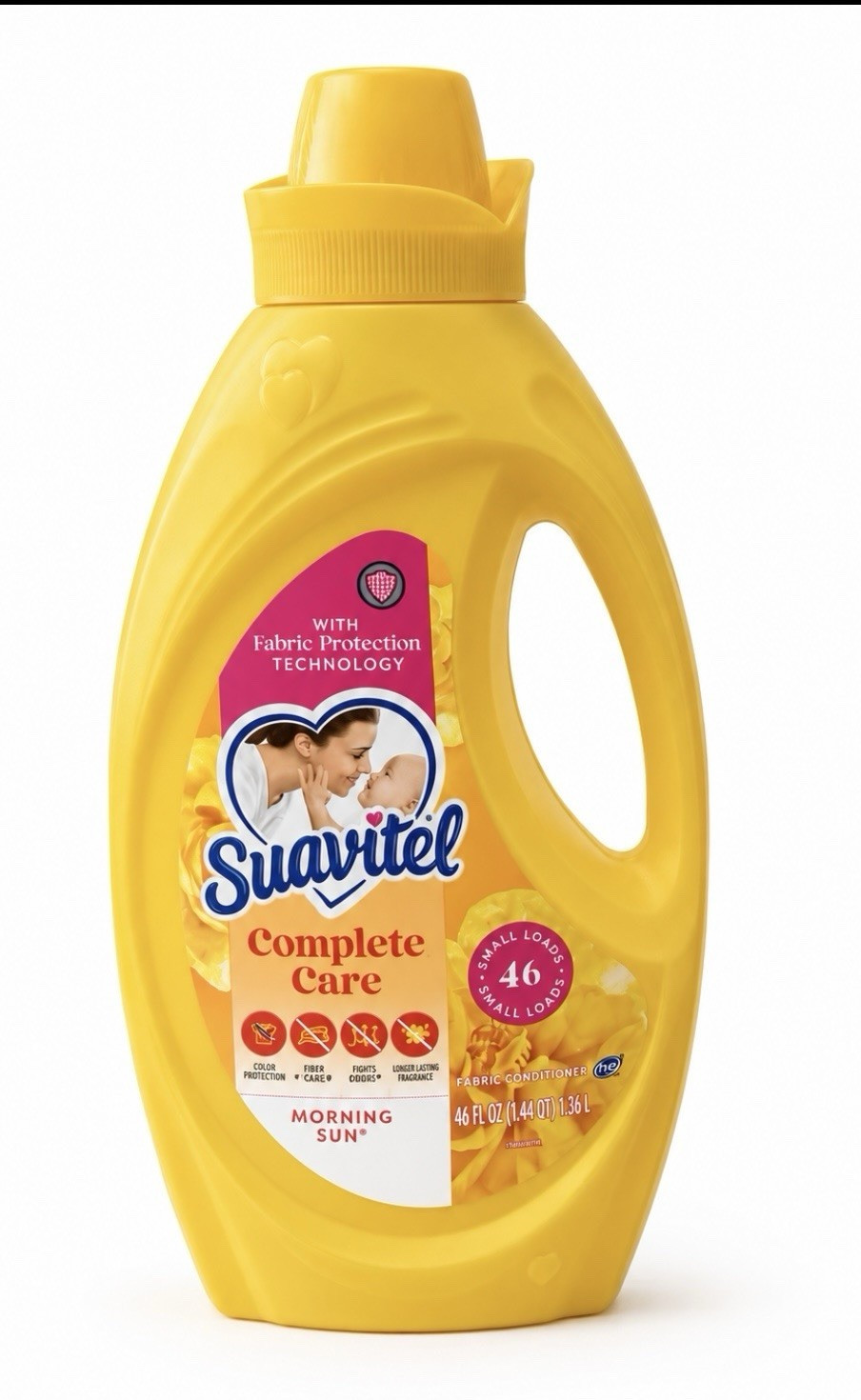Suavitel Complete Care Morning Sun Liquid Fabric Softener 46 Loads 0% Phos