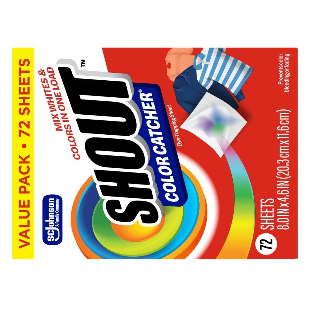 Shout Color Catcher Laundry Additive Sheets – 72ct