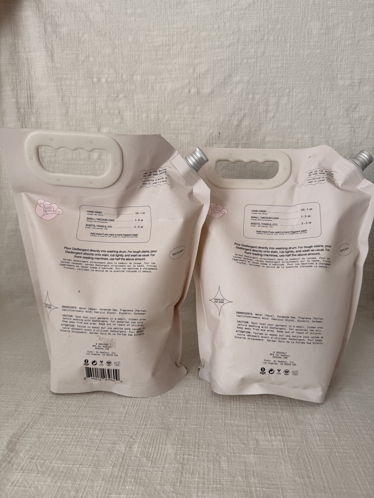2 Pack DedCool X OUAI Vegan Laundry DEDtergent Non-Toxic Melrose Place 64oz