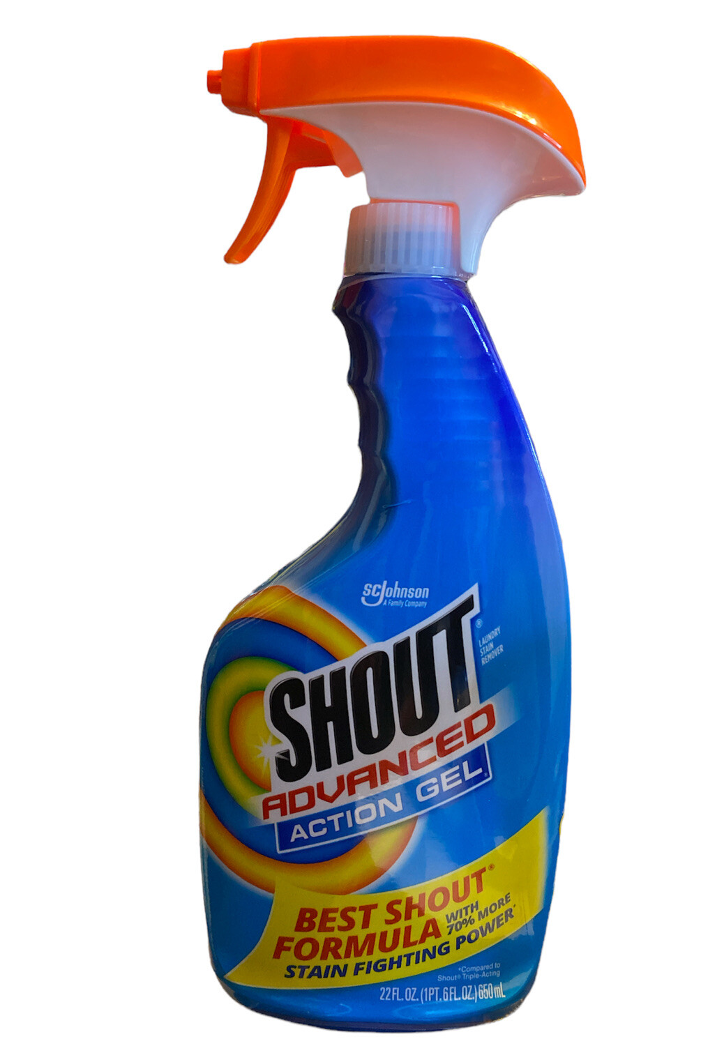 Shout Spray and Wash Advanced Action Stain Remover for Clothes, 22 oz