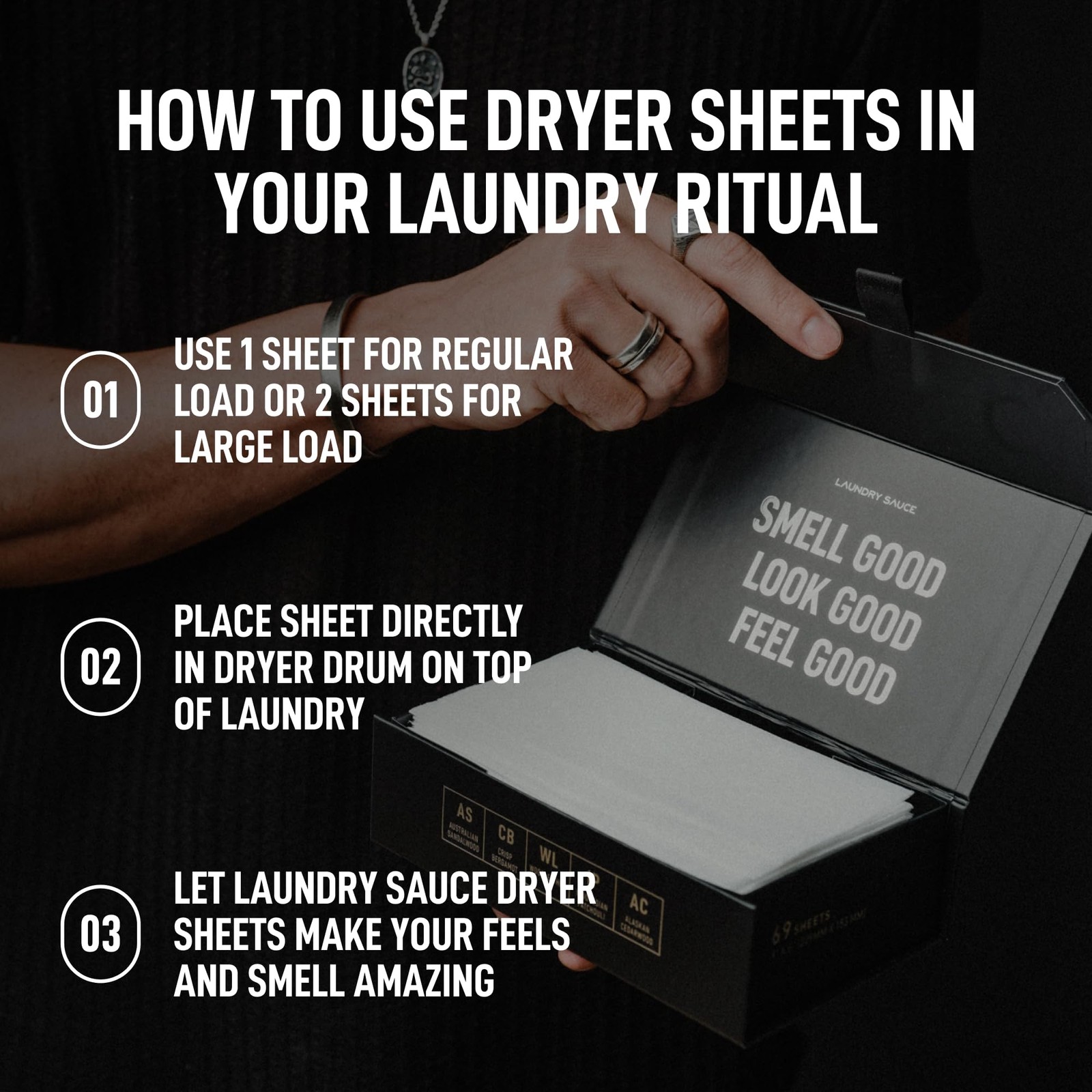 Laundry Sauce – Dryer Sheets (Australian 69 Count (Pack of 1)