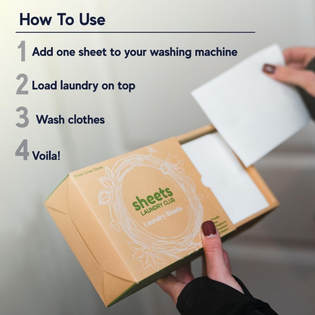 – Liquidless Laundry Detergent Sheets 100 Loads – Fragrance Free Scent