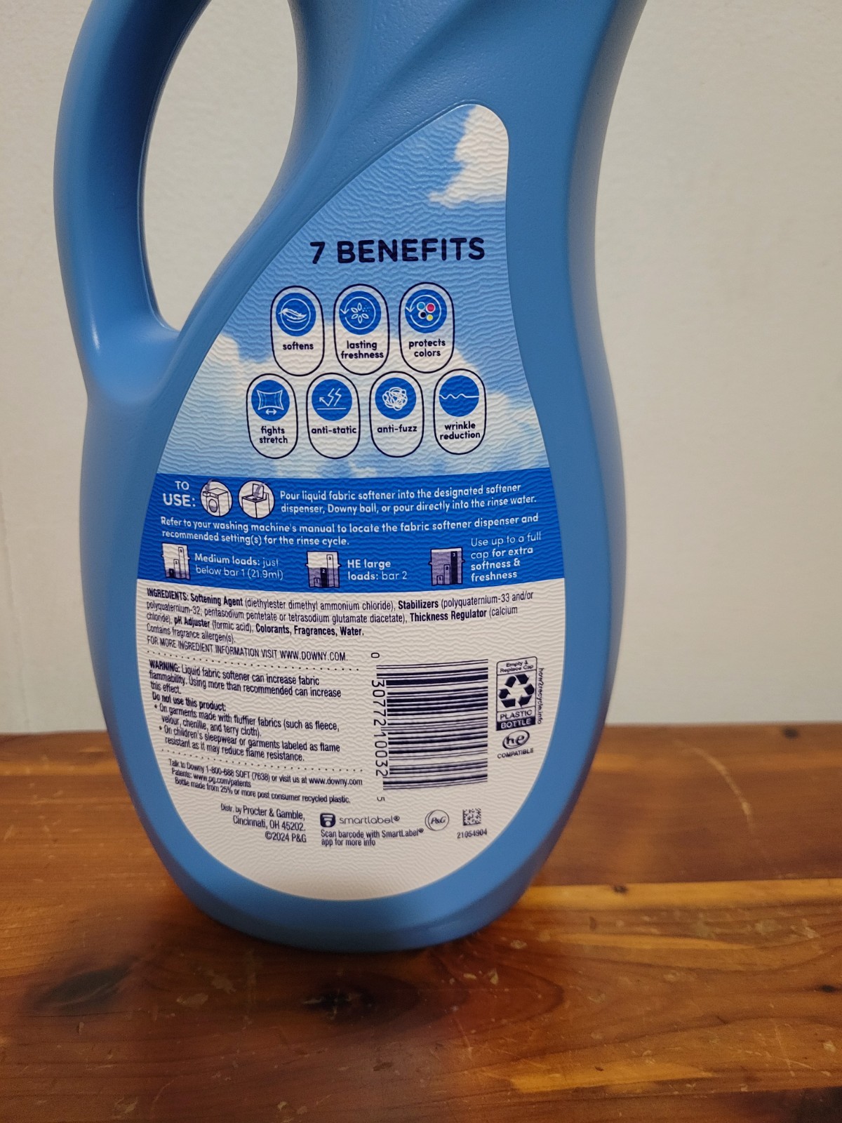 Downy Soft Clean Breeze 2 In 1 Soft & Fresh Fabric Softener 44oz