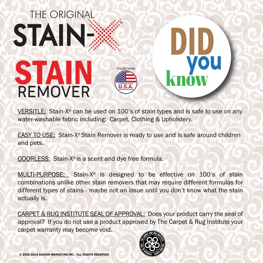 STAIN-X Cleaner | Effective Stain Remover for Laundry, 128 Fl Oz (Pack of 1)