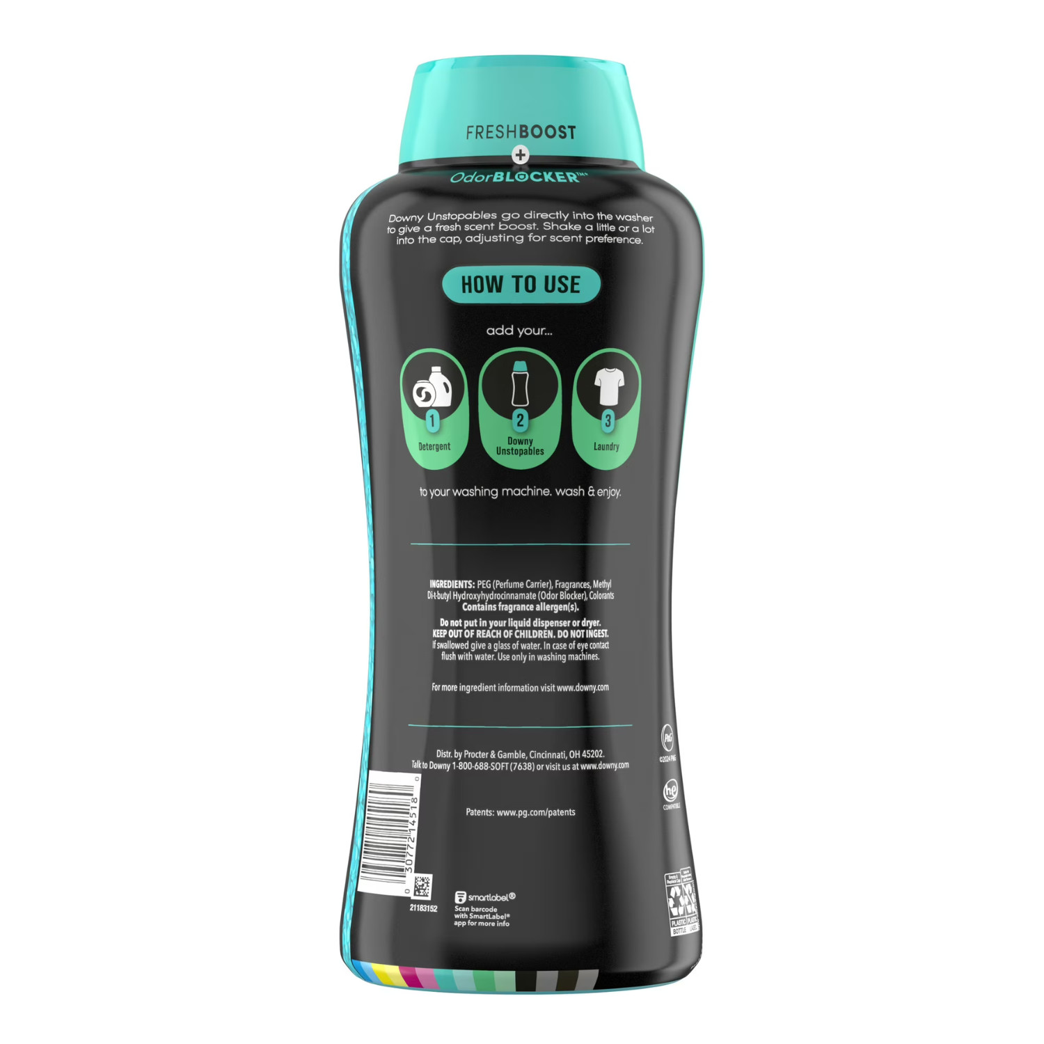 (2 Pack) Downy Unstopables In Wash Scent Booster Fresh 30.1oz Laundry Beads