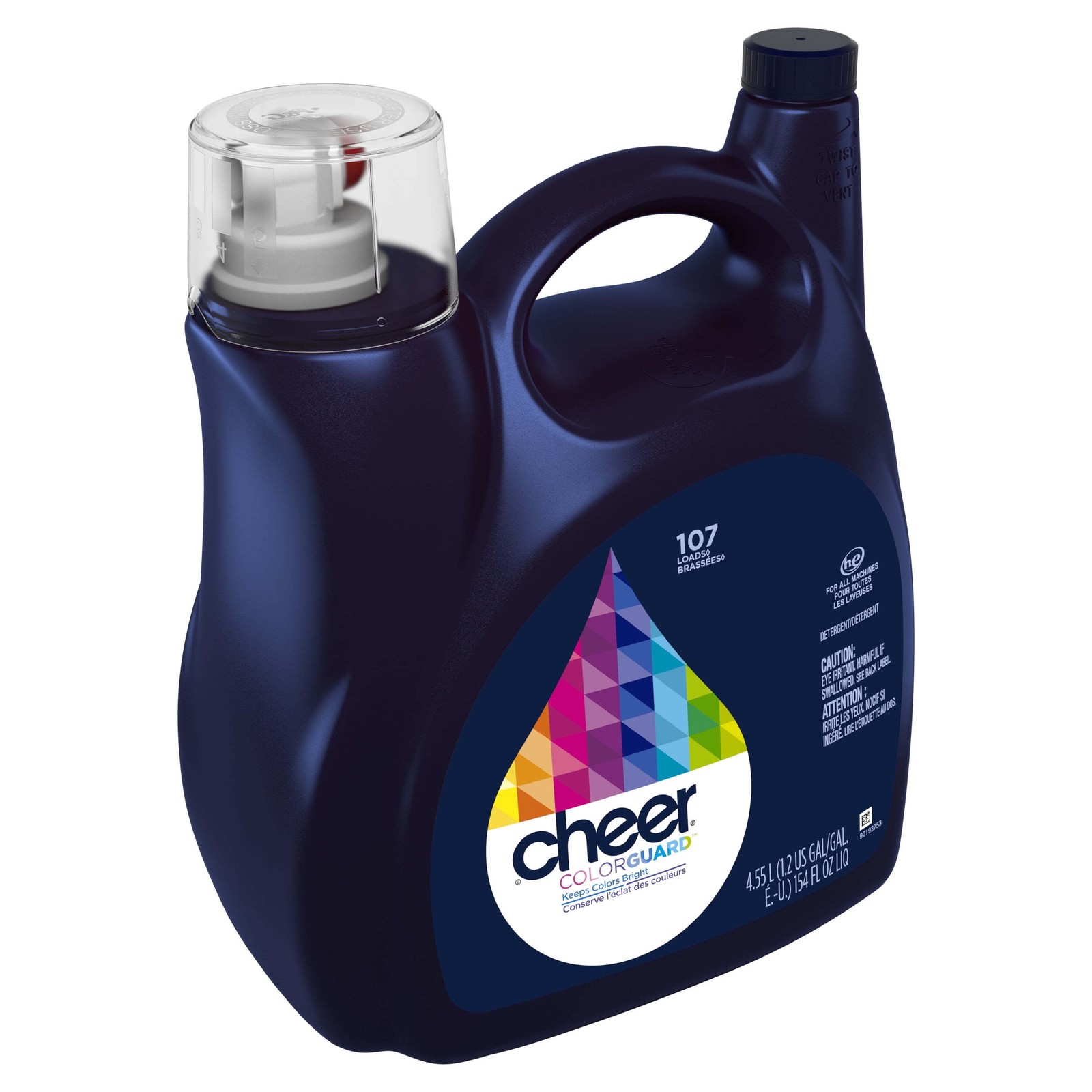Liquid Laundry Detergent HE Compatible 154 fl oz 107 Loads