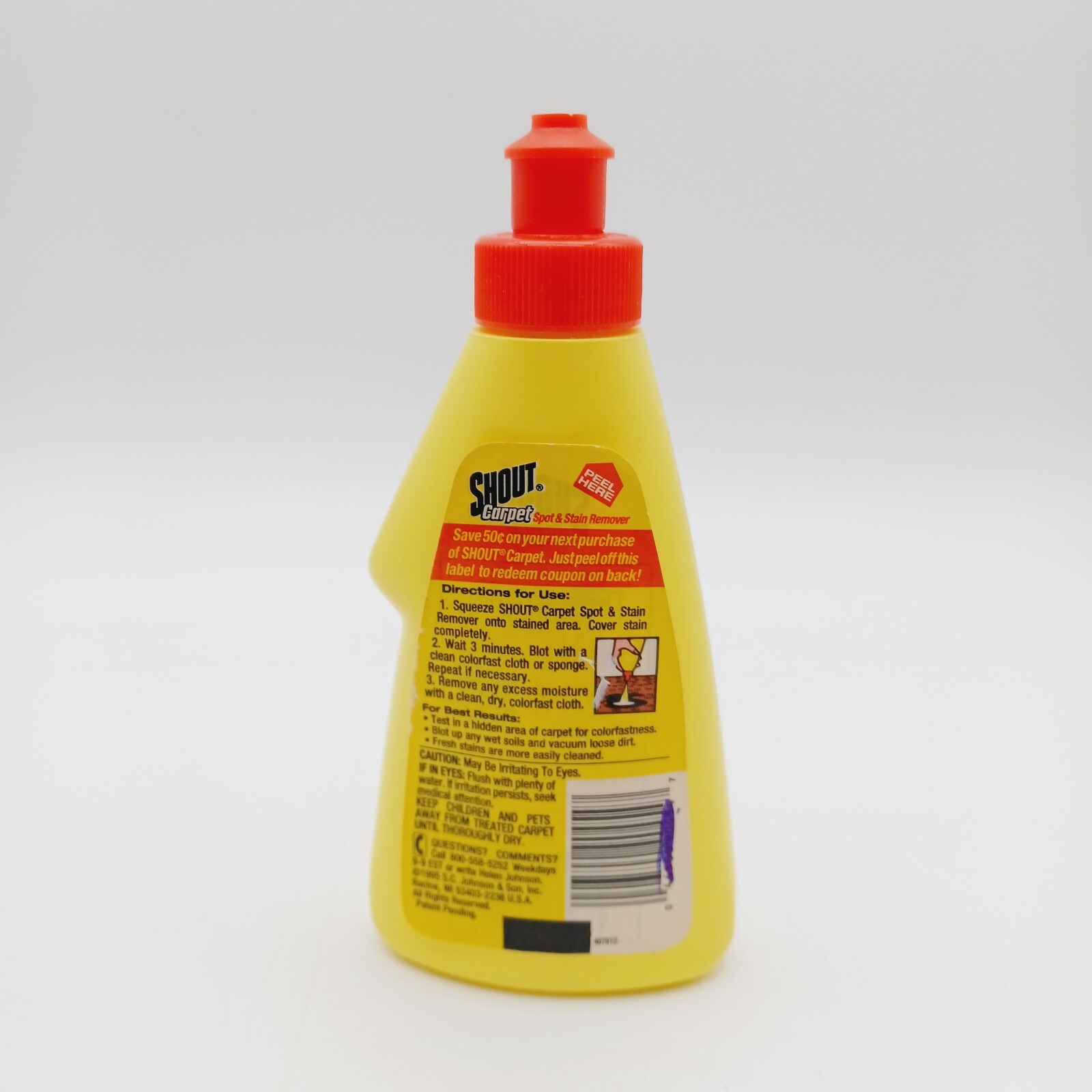Shout Carpet Trial Size Cleaning Product 8 Oz Vtg 90s Prop