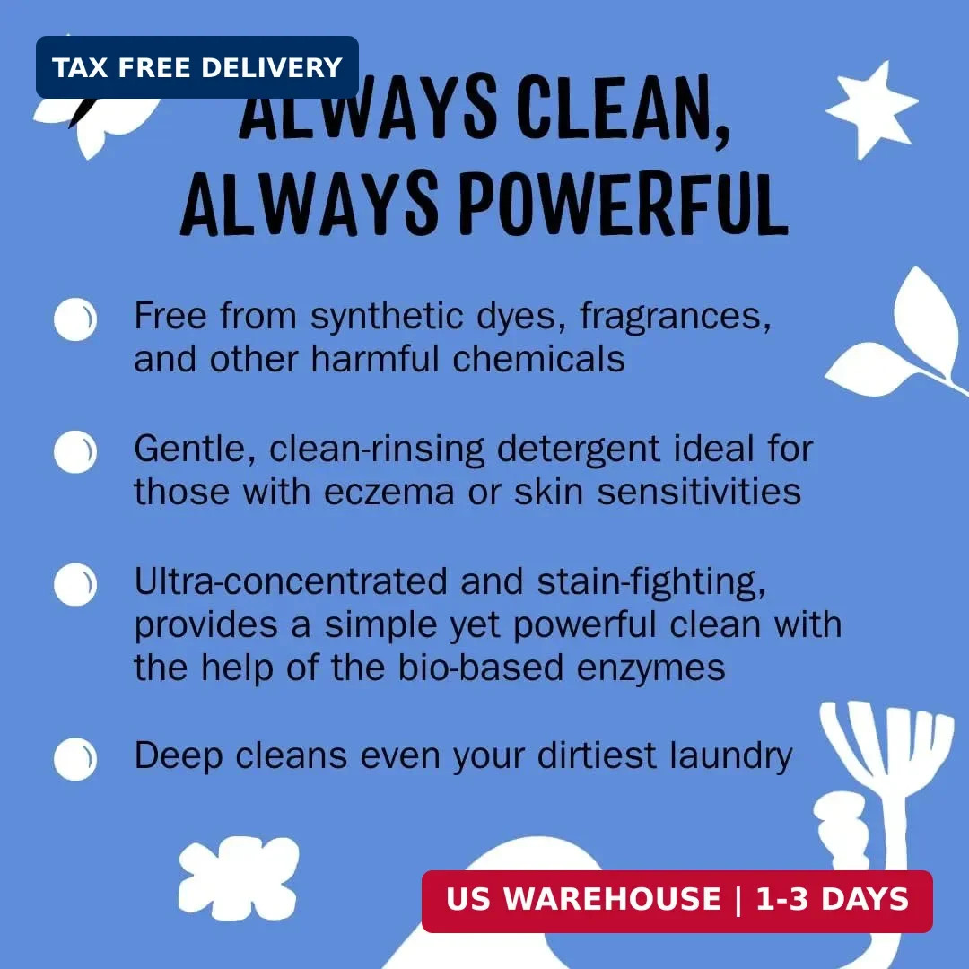 Molly’s Suds Liquid Laundry Detergent | Clean Laundry Detergent Soap for Sensiti