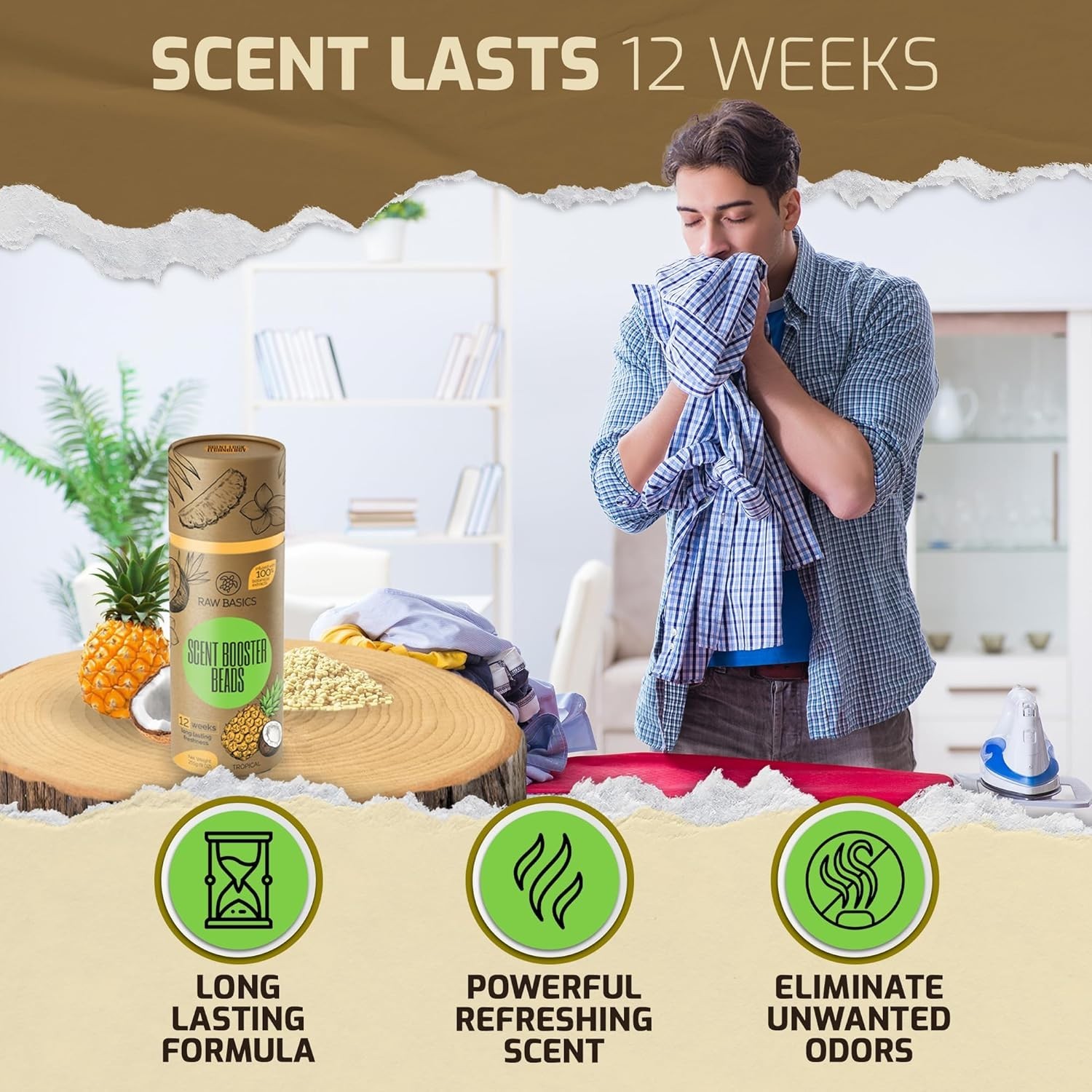 Laundry Scent Boosters, Tropical Aroma – Washer Beads and Deodorizer Supplies –