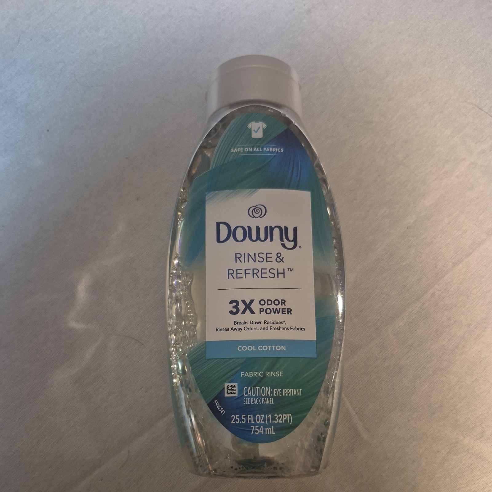 Downy RINSE & REFRESH Laundry Odor Remover and Fabric Softener, Cool Cotton.