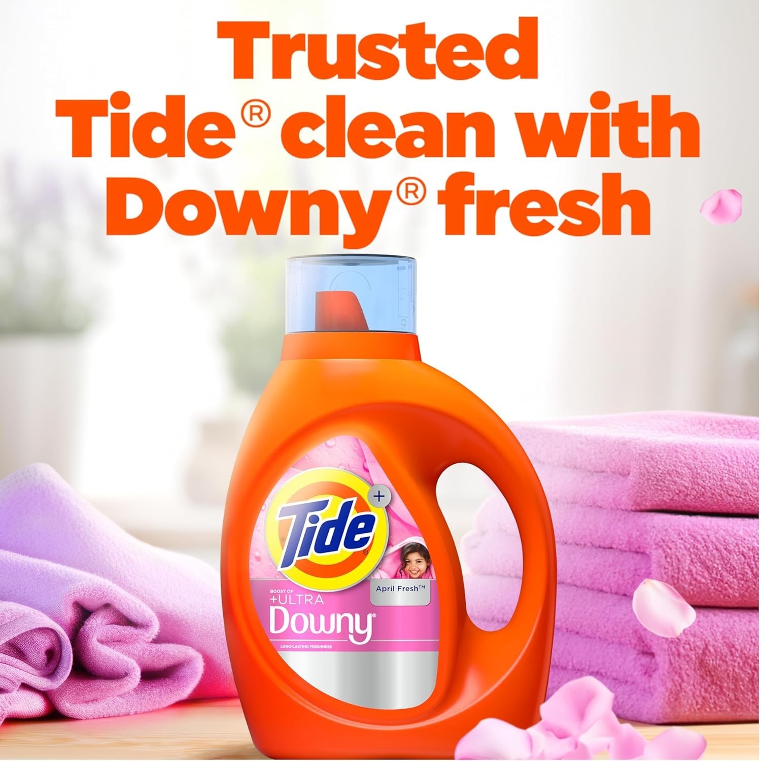Tide with Touch of Downy Liquid Laundry Detergent 132 Fl Oz Powerful Cleaning