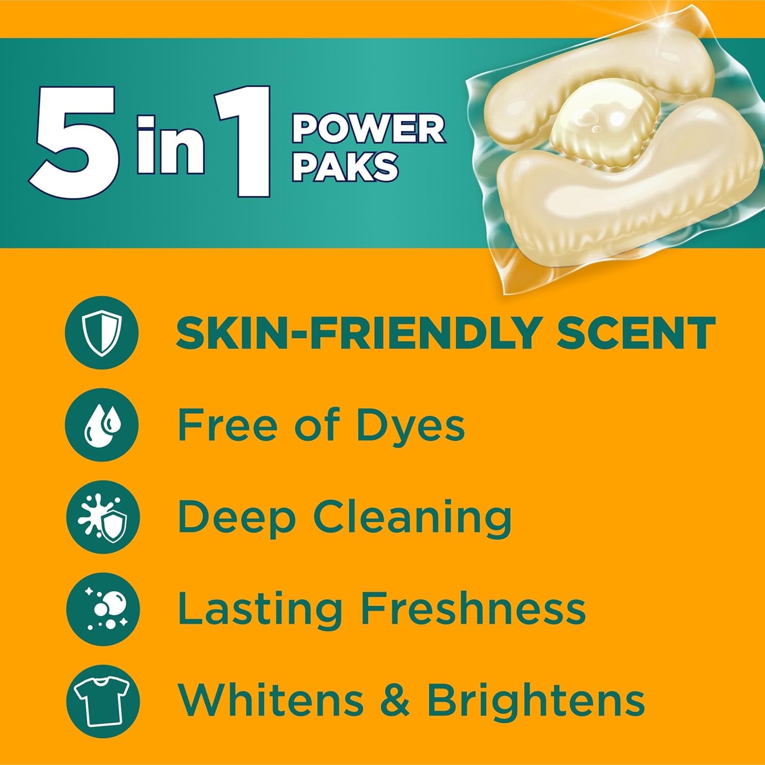 ARM and Hammer Sensitive Skin Laundry Detergent Paks 42 Count Fresh Scent