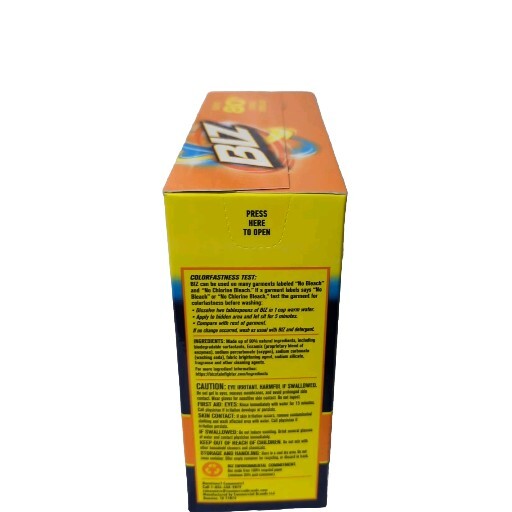 BIZ Powder Laundry Detergent Booster Stain & Odor Remover 60 oz 3.75 Lb
