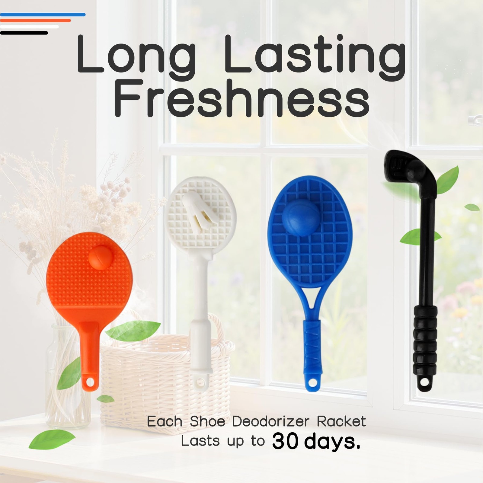Sneaker Deodorizer Racquets with Fresh Linen Scent 8 Packs, Air Fresheners fo…