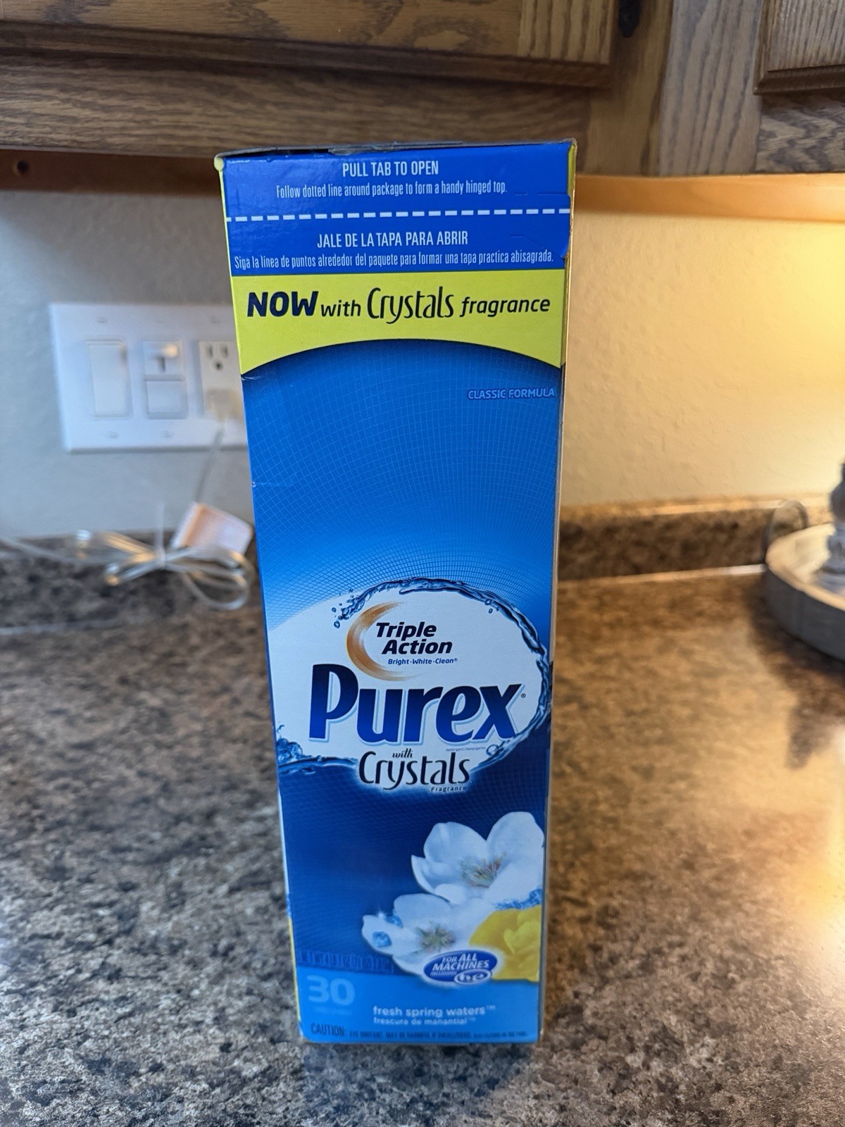 1 Box 4lb Purex 70 Oz Dirt Lift Action Crystals Bright White Detergent