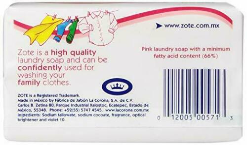 new 4 PCS PINK /WHITE ZOTE Laundry Bar Soap 14.1 OZ 400g EACH