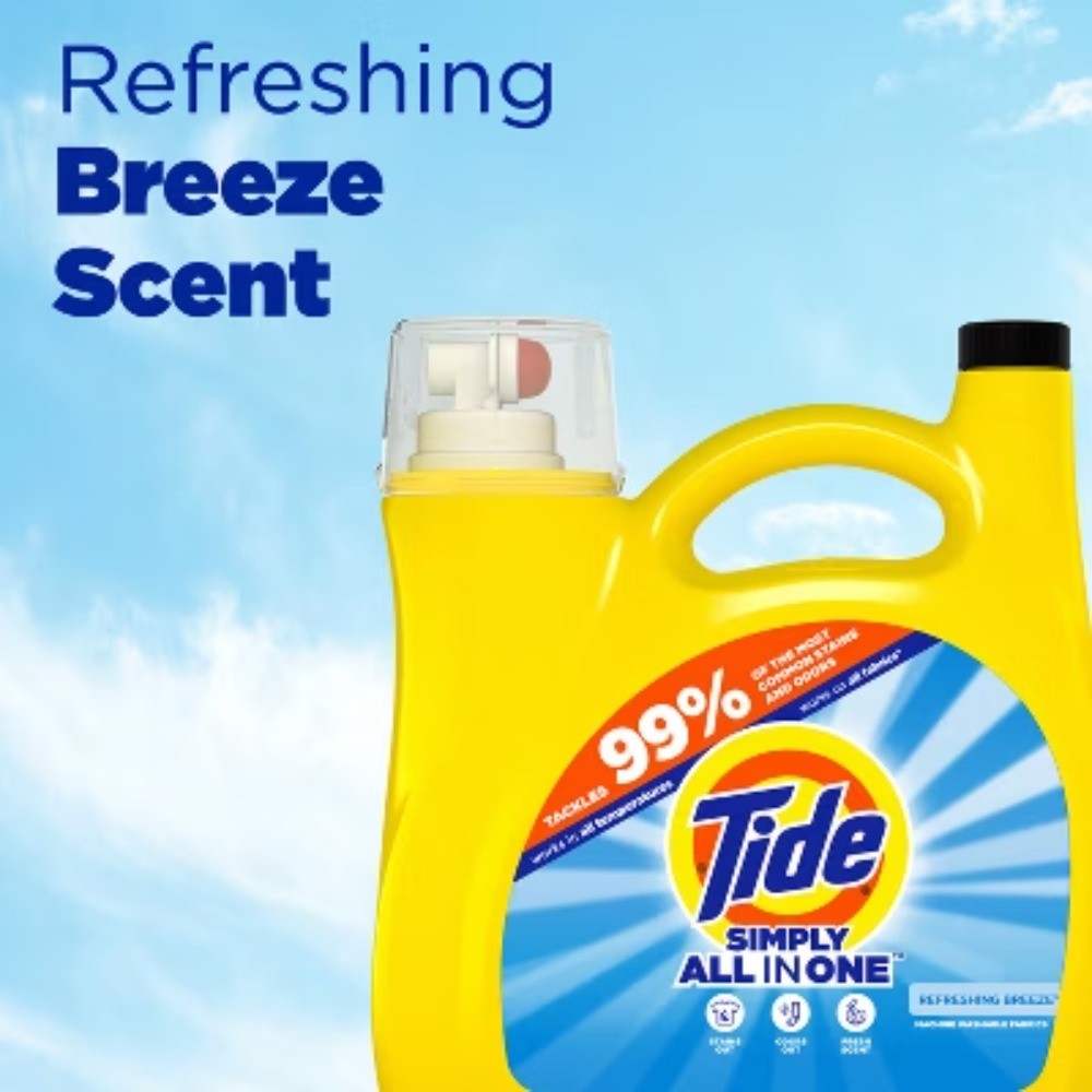 Tide Simply Refreshing Breeze Clean & Fresh HE Liquid Laundry Detergent