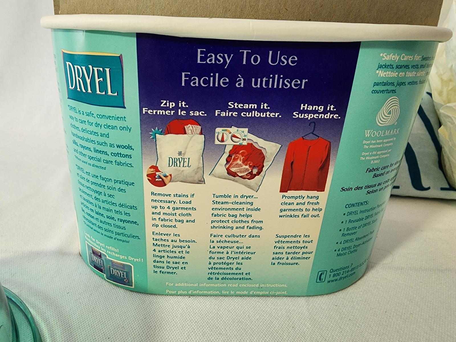 Dryel Starter Kit Lot Dry Clean At Home Original Scent w/ Bags, 10 Cloths