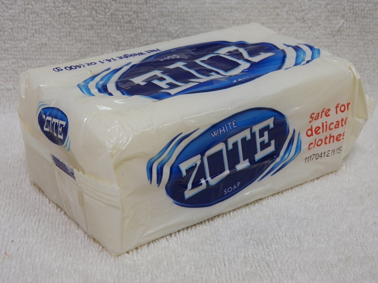 White ZOTE SOAP 400 g/ 14.1oz BAR For Cleaning Laundry Detergent Whitening Power