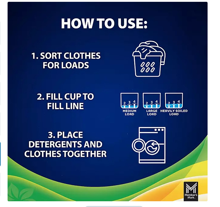 Member’s Mark Liquid Laundry Detergent, Paradise Splash, 127 loads, 196 fl. oz.