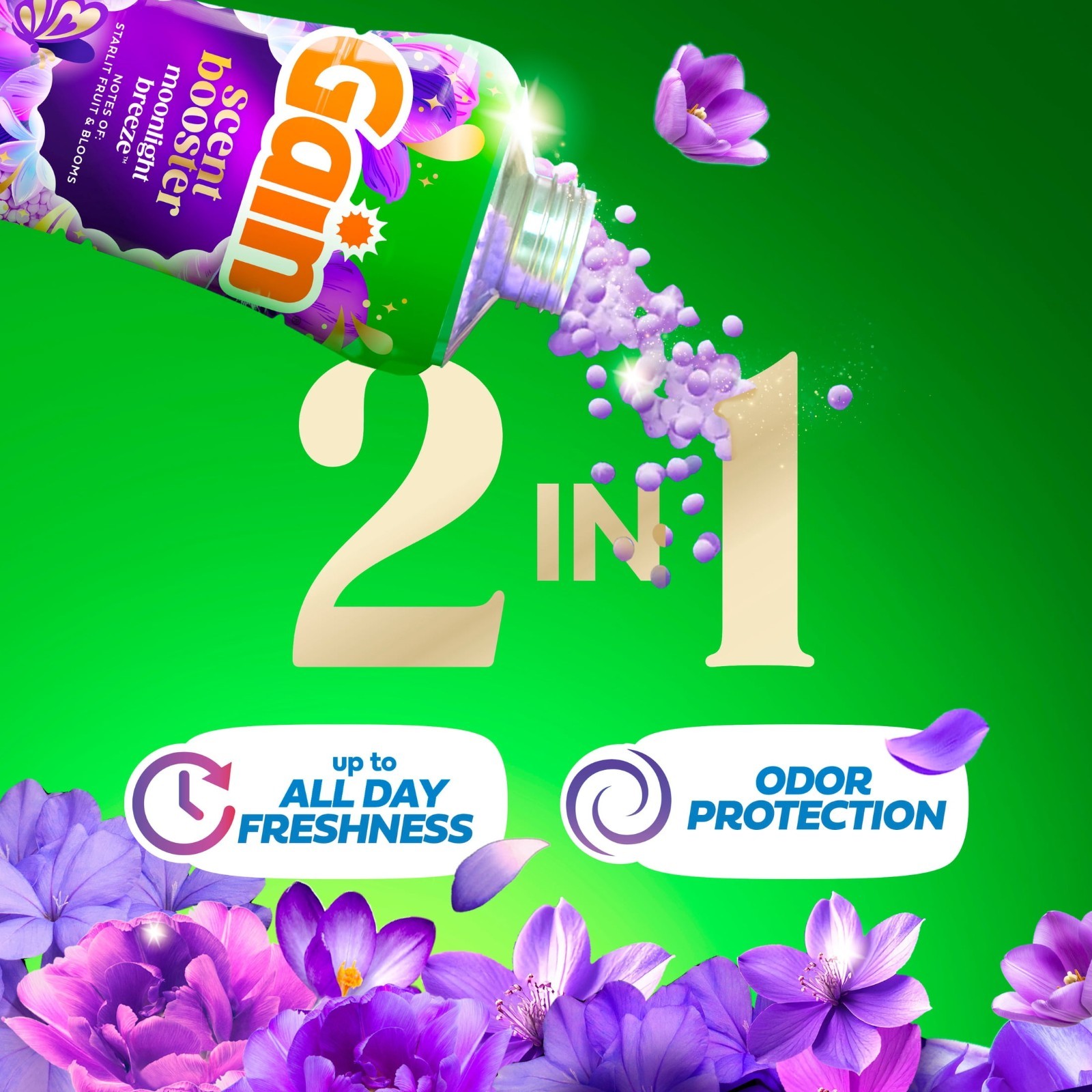 3 Pack Gain Laundry Scent Beads Fireworks In-Wash Booster Moonlight Breeze, 24oz