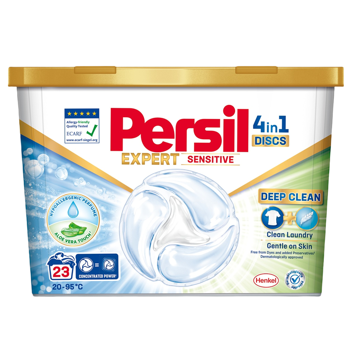 2 PERSIL EXPERT SENSITIVE Aloe Vera 4in1 Discs Laundry Detergent 23 Loads Boxes