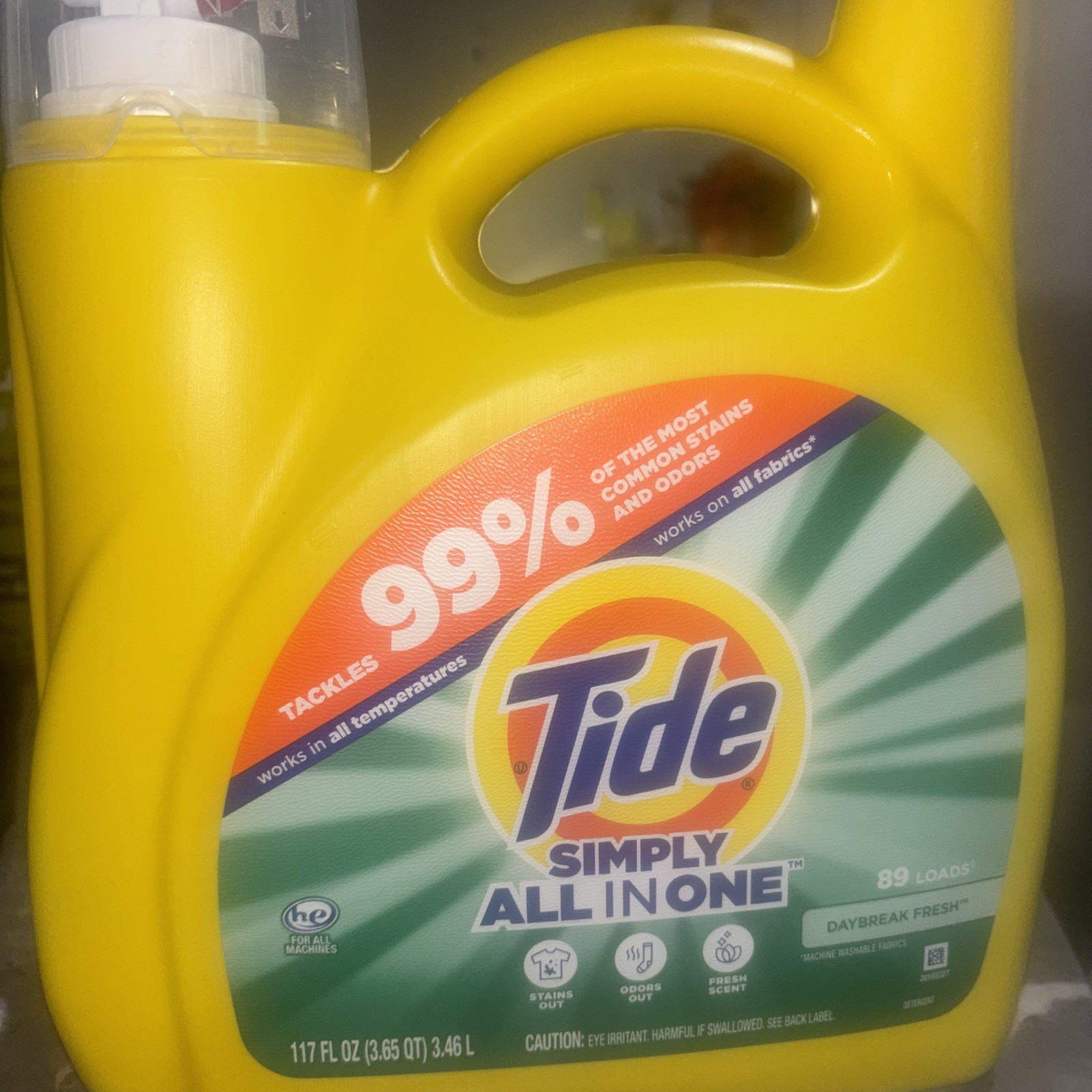 Tide Simply Liquid Laundry Detergent Refreshing Breeze Scent 117 fl oz 89 Loads