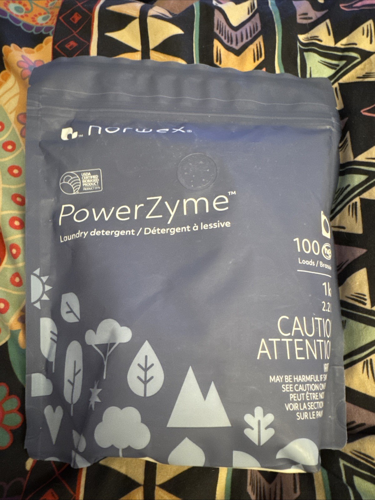 Norwex PowerZyme Laundry Detergent, 1kg or 2.2lb 100 Loads
