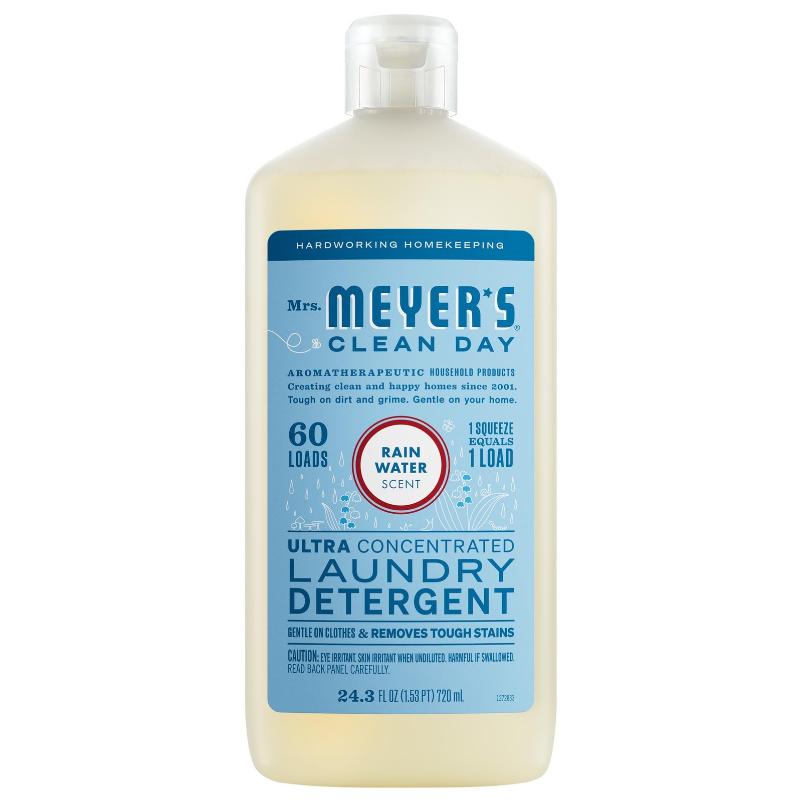 MRS. MEYER’S CLEAN DAY Ultra Concentrated Laundry Detergent, Rain Water Scent…
