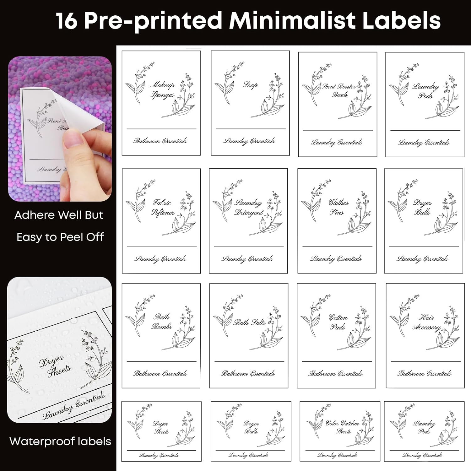 4 Pack Clear Laundry Pods Containers with Lids Scoops Laundry Storage Jars