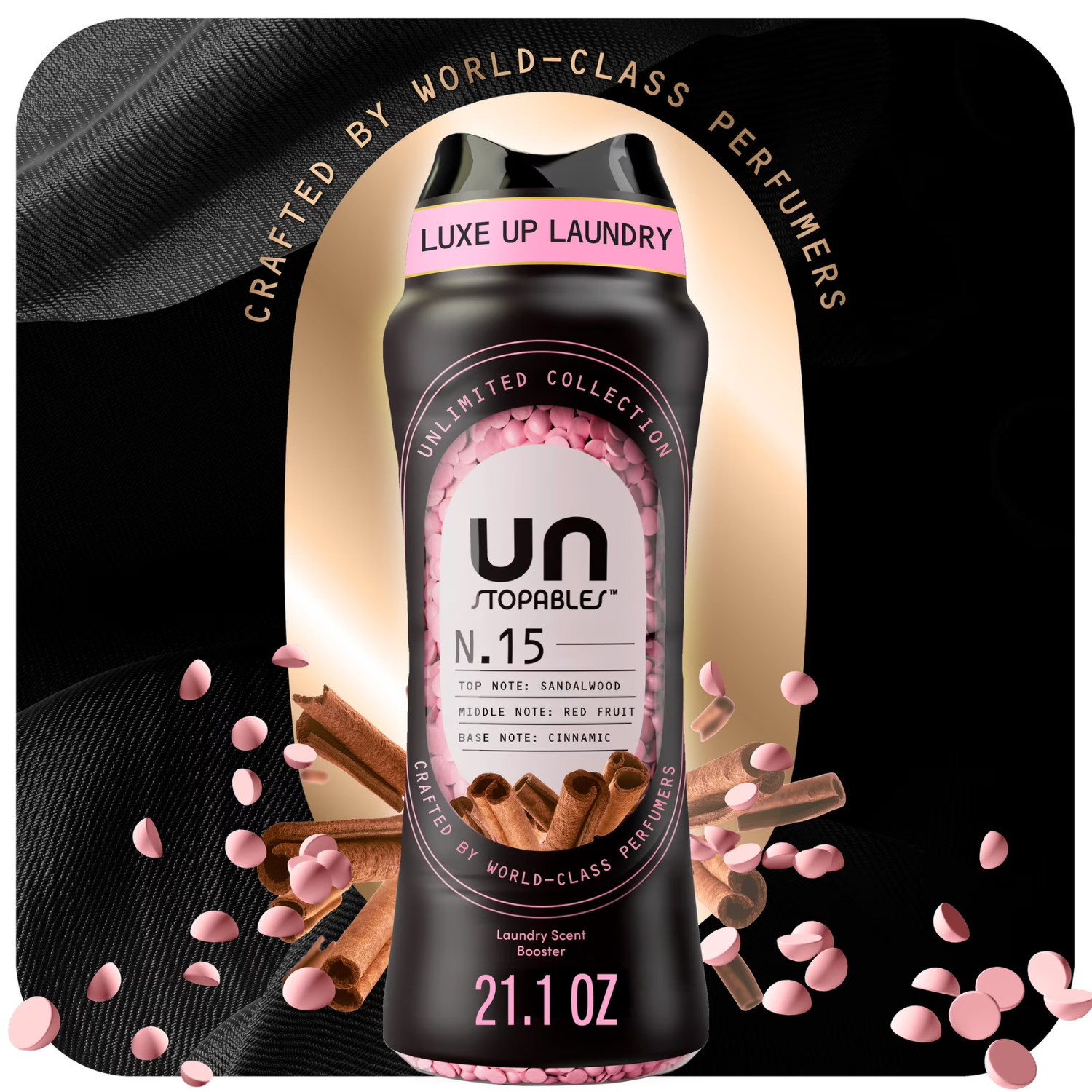 Downy Unstopables Unlimited No 15 Pink Scent Booster Beads 21.1oz, 2 Pack