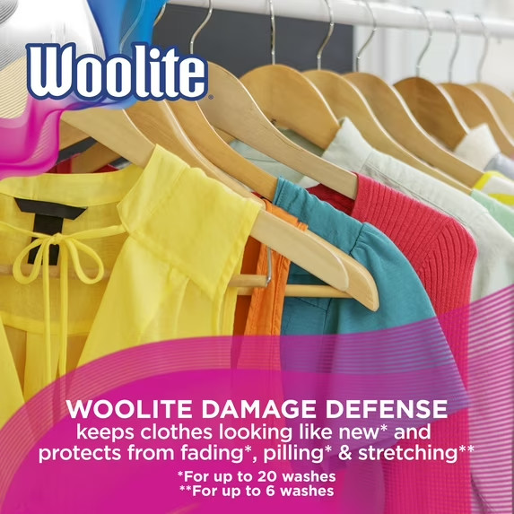 Woolite Damage Defense Liquid Laundry Detergent, 40 fl oz, 26 loads