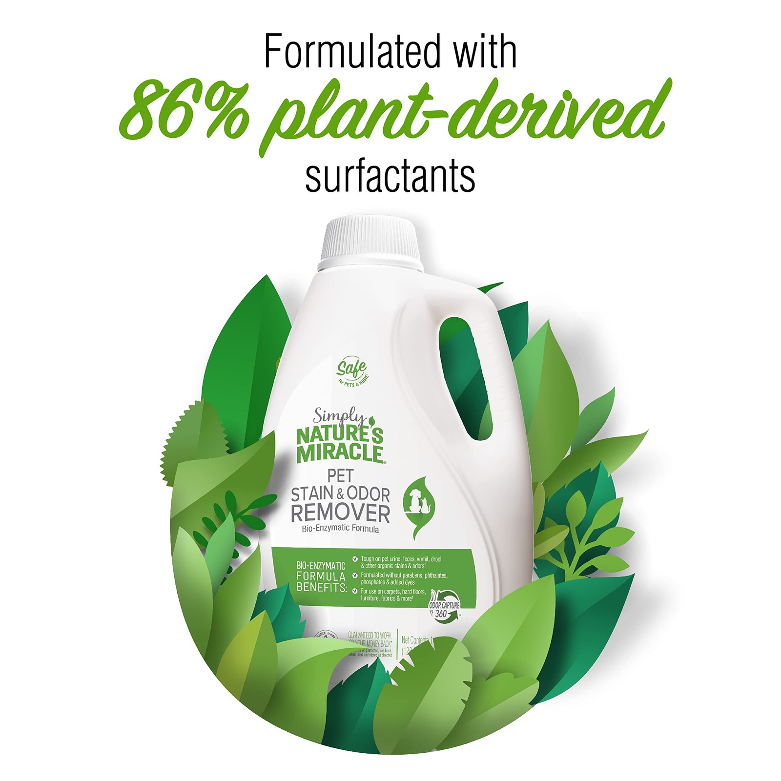 Nature’S Miracle Natures Miracle Simply Pet Stain And Odor Remover 128 Ounce