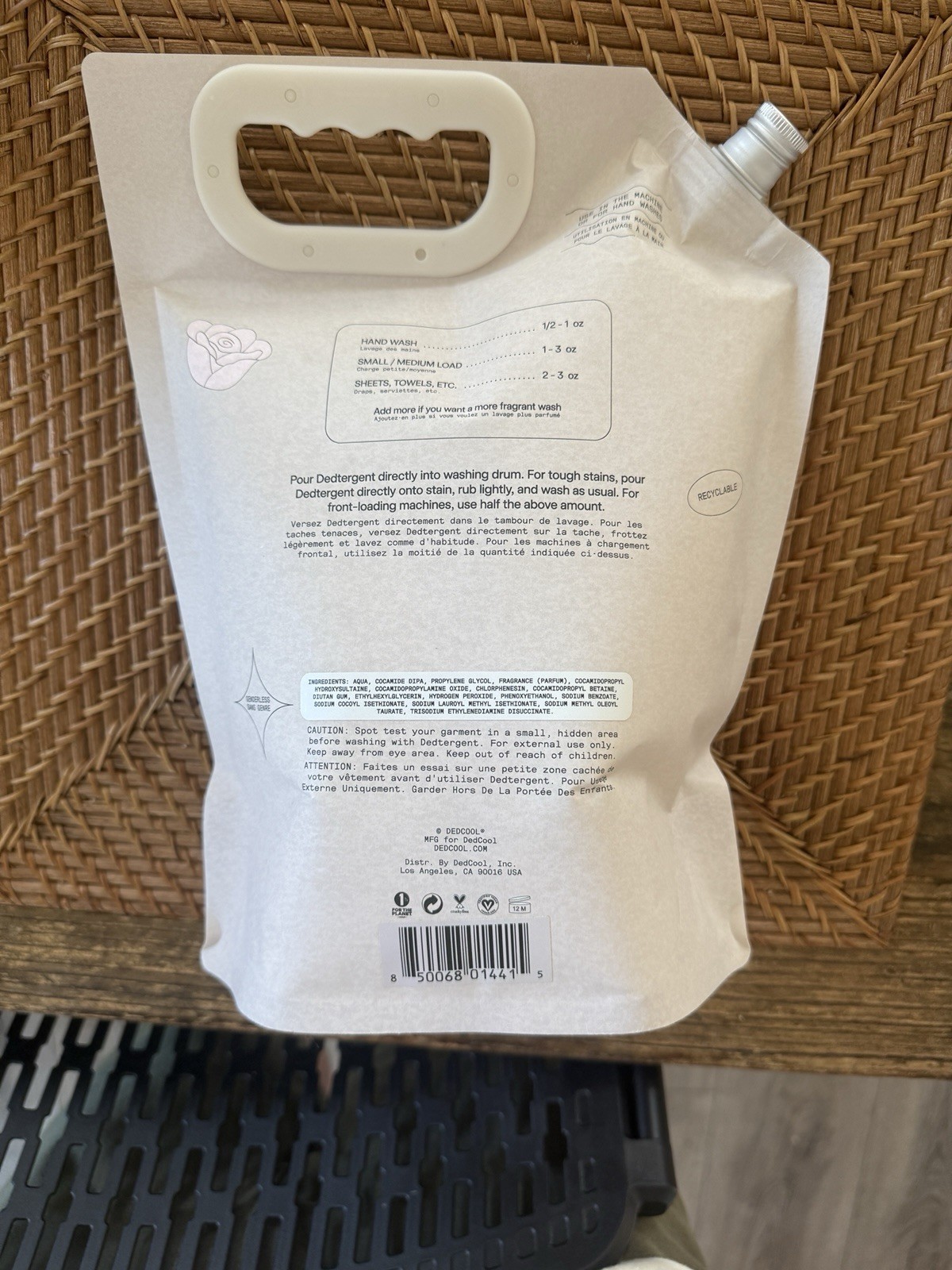 DedCool Dedtergent Melrose Place Liquid Laundry Detergent Refill Pouch 64 fl oz