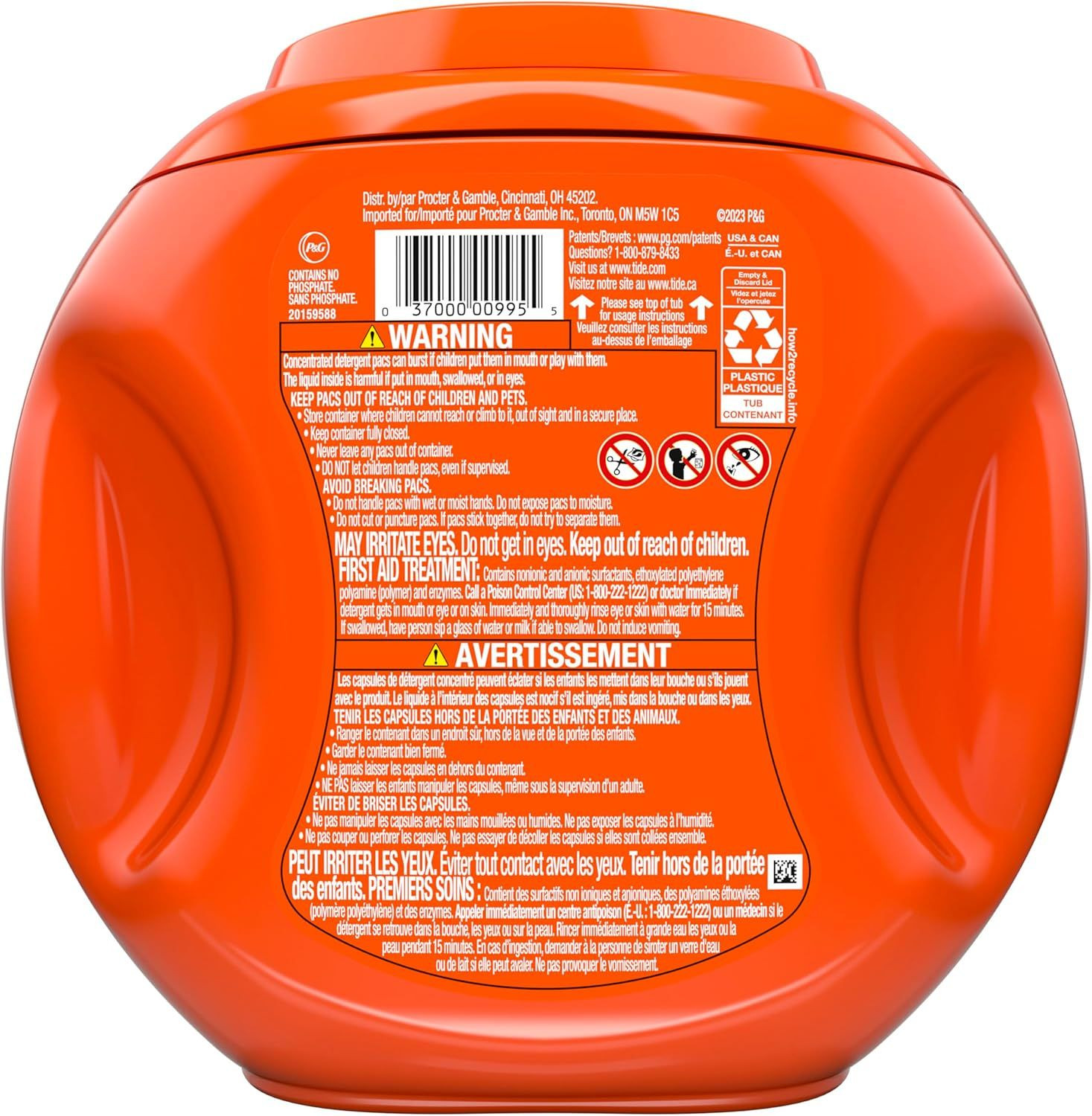 Tide PODS laundry detergent pacs, 3-in-1 Stain Remover, 42 Count (Pack of 1)