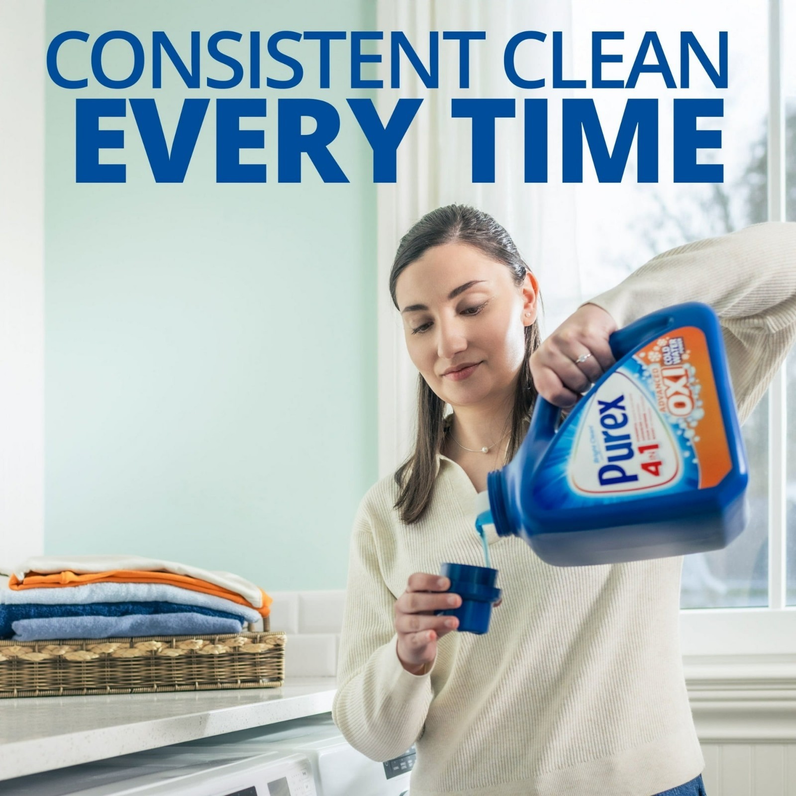 Purex Plus OXI Liquid Laundry Detergent, 128 fl oz, 85 Loads