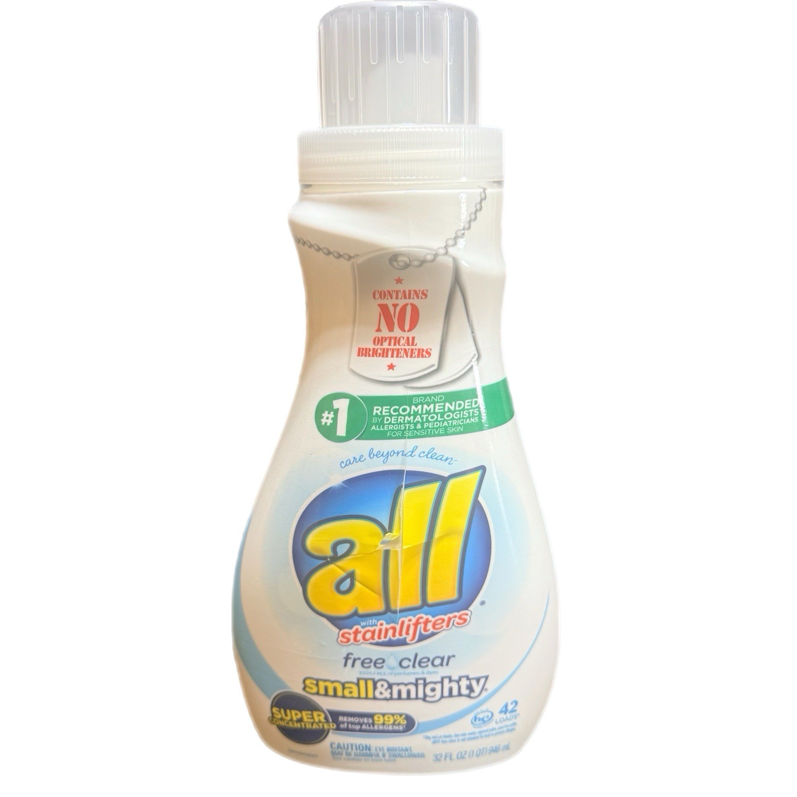 All Free And Clear Small And Mighty Laundry Detergent, 32 Fl Oz 42 Loads