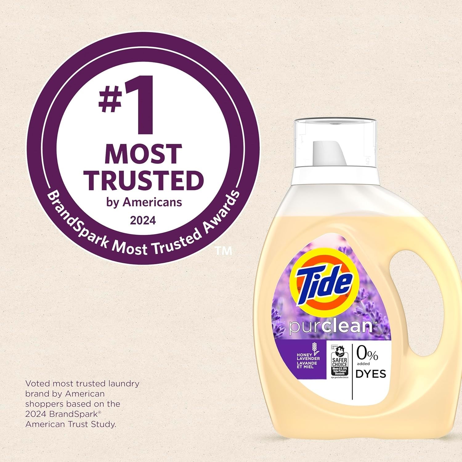 Tide Purclean Liquid Laundry Detergent, 63 fl oz, 48 Loads