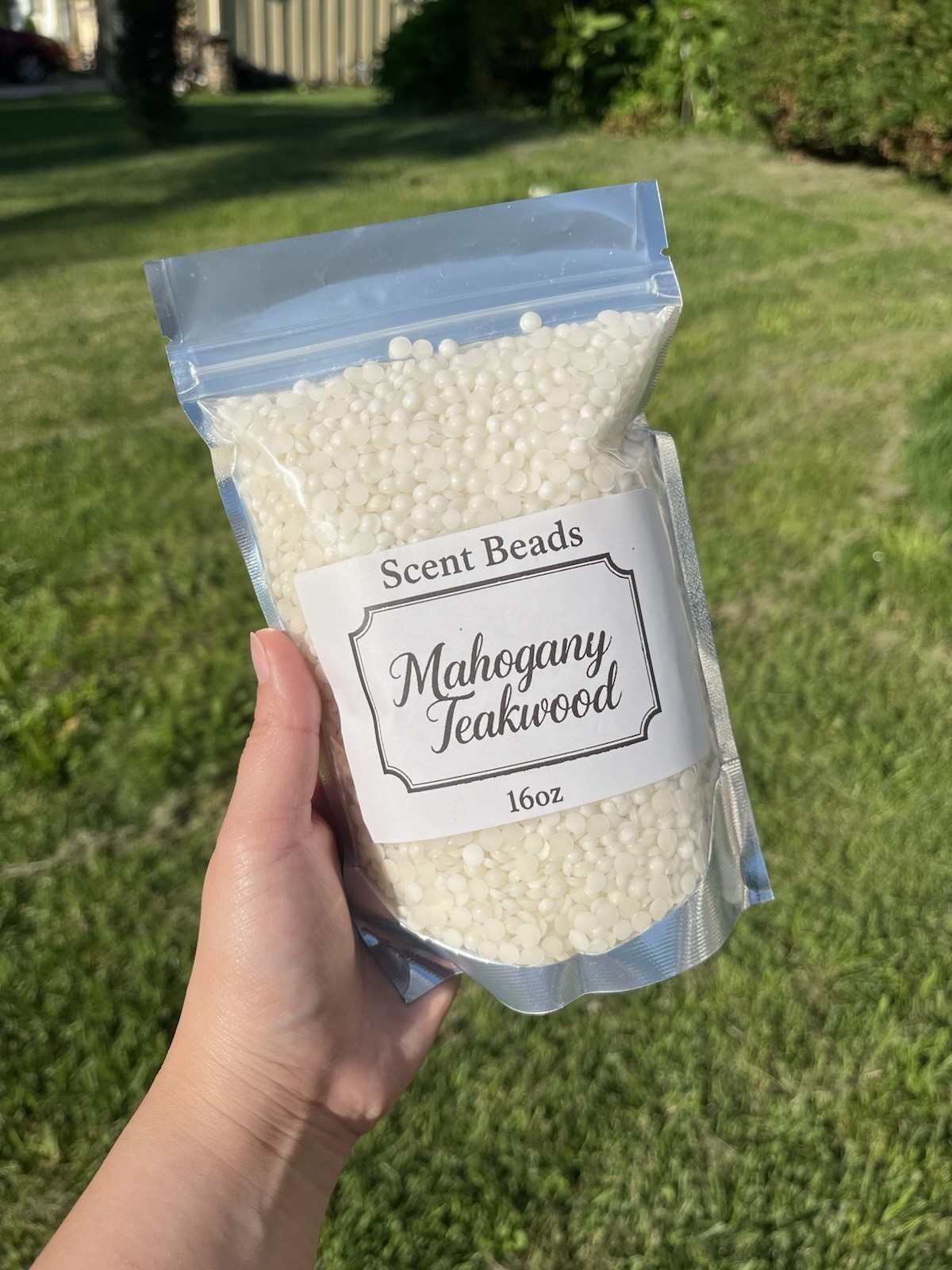 Scent Boosters 16oz Laundry Beads Mahogany Teakwood HE Friendly!