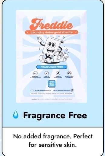 Freddie Laundry Detergent Sheets – Unscented – 4 Packs – 240 Loads (120 Sheets)