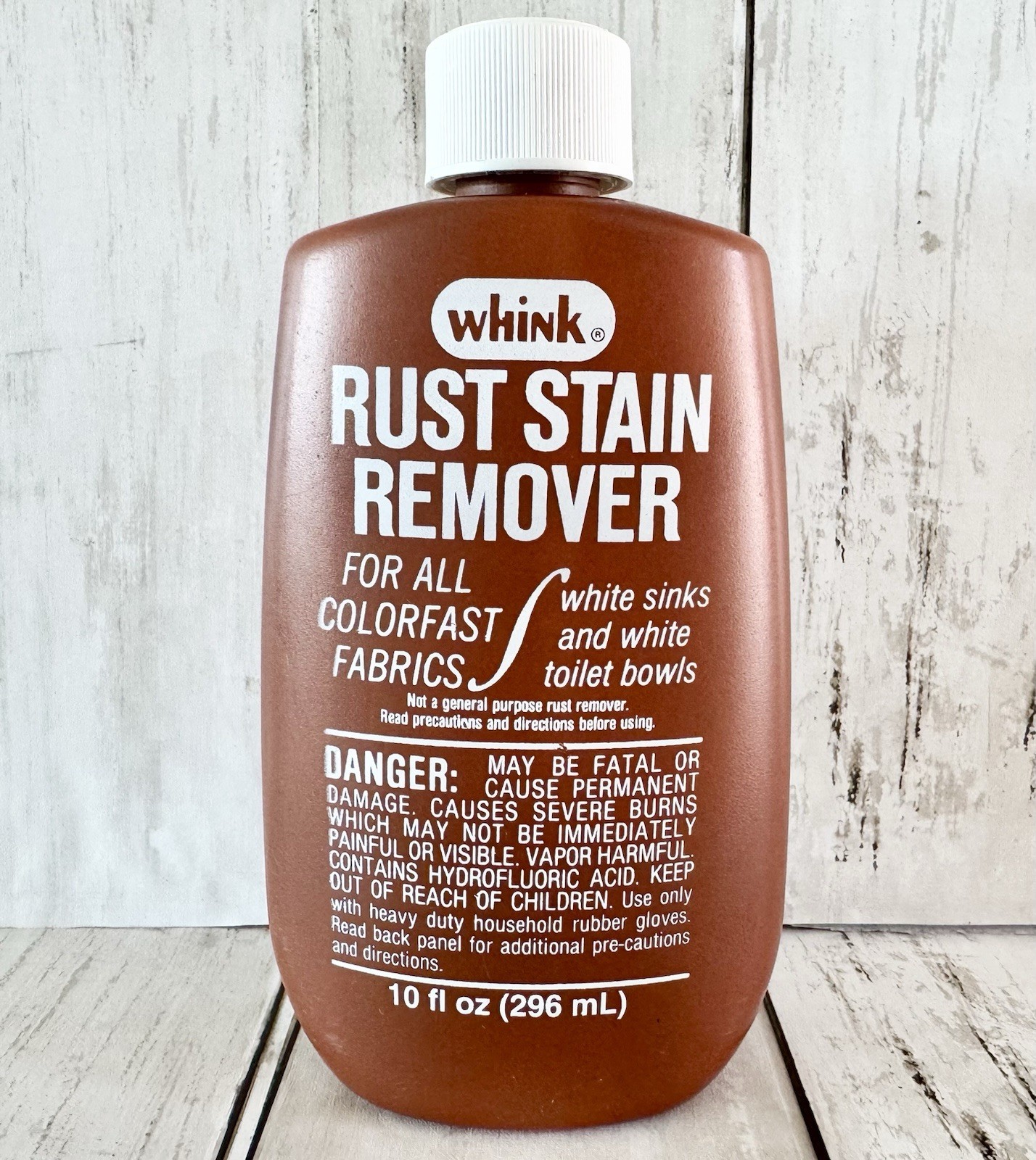 Vintage Whink Rust Stain Remover 1987 Bottle 10 fl oz ~ 65% Full