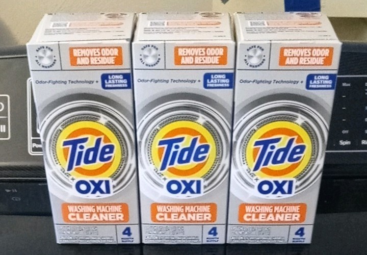 (3) Tide plus Oxi Washing Machine Cleaner 4 Month Supply