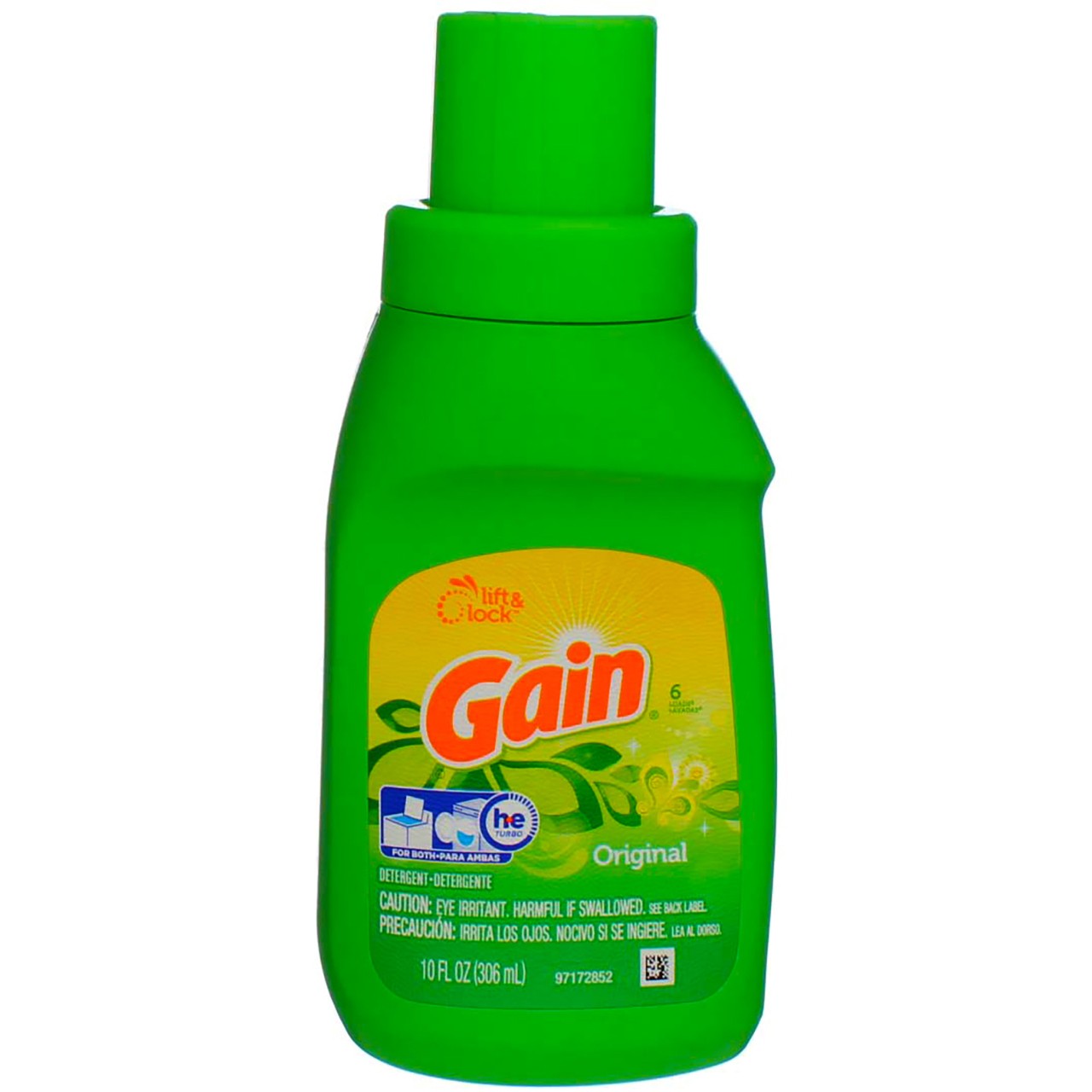 4 Pack Gain Laundry Detergent Liquid, Original, 10 fl oz