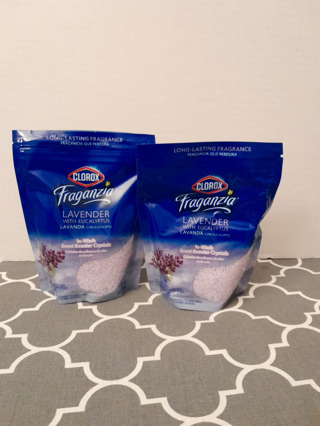 2 Packs Fraganzia Lavender With Eucalyptus In Wash Scent Booster Crystals 10oz.
