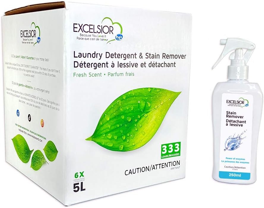 Excelsior HE Concentrated Liquid Laundry Detergent with 1 Count (Pack of 1)