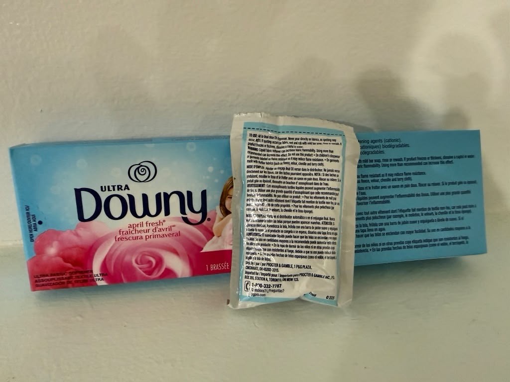 Downy Ultra April Fresh Fabric Softener Dryer Sheets, 6 Pack, 1 Load, Pink